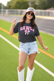 Dawgs Gingham Bow Tee