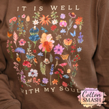 It Is Well With My Soul Floral Tee/Long Sleeve Tee
