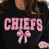 Chiefs Gingham Bow Sweatshirt
