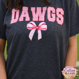 Dawgs Gingham Bow Tee