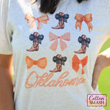 Oklahoma Boots And Bows Tee
