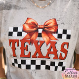 Texas Checkered Bow Tee